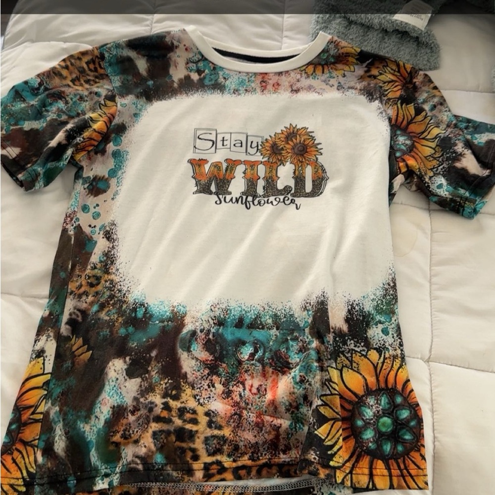 Stay Wild Sunflower T-shirt - Multicolor